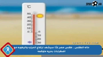 حالة الطقس.. طقس مصر غدًا سيشهد ارتفاع الحرارة والرطوبة مع اضطرابات بحرية متوقعة